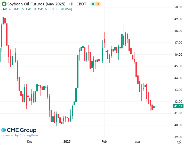 20250314 - CME Soybean Oil Mai 2025 s